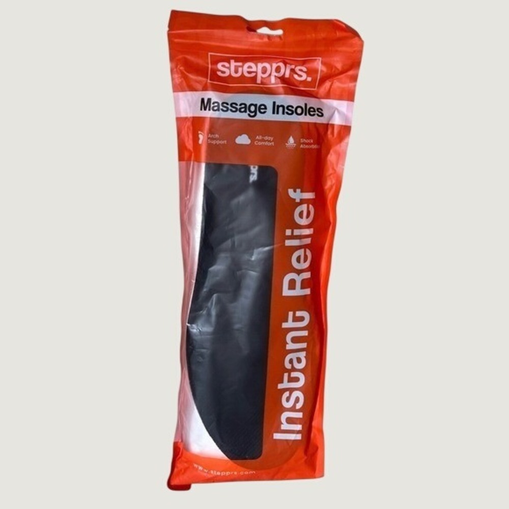 Stepprs Insoles Massage Shoe Inserts Womens 11 Mens 10 New In Package Sealed